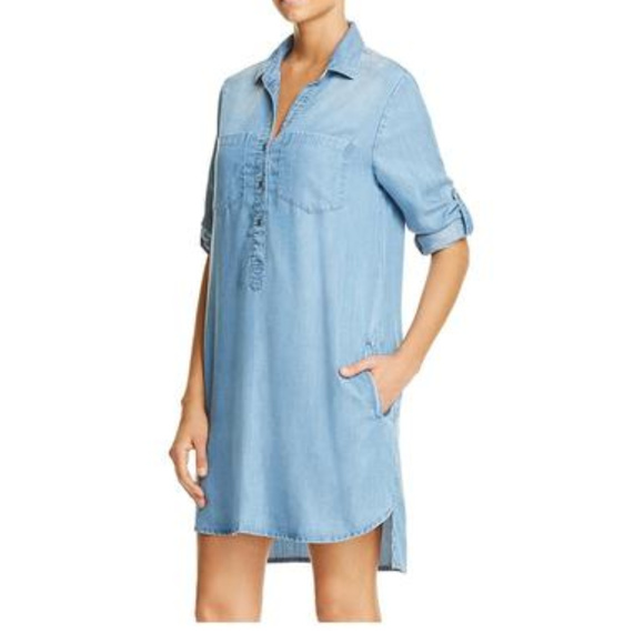 chambray beach dress